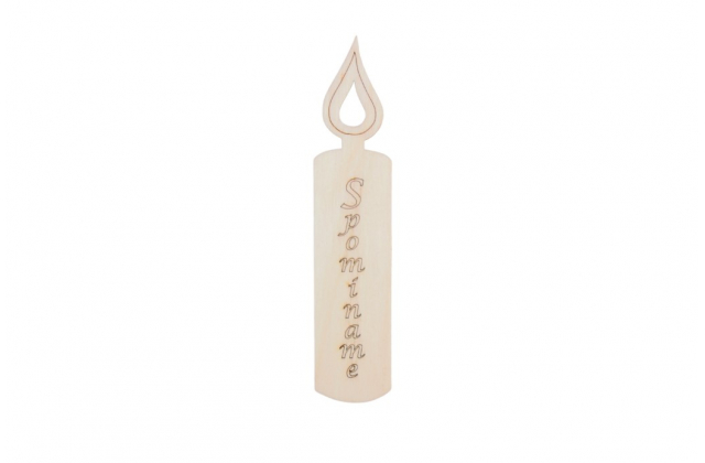 Napis drev.SVIECKA maly 12,5cm