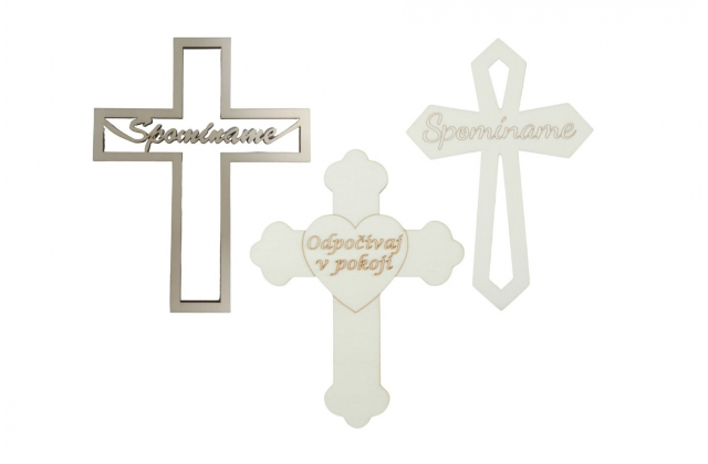 Napis drev.KRIZIK DREVENY maly 12,5cm