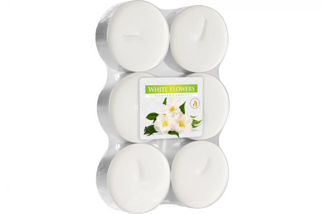 Sv.Cajova aromatická (bal.6) 38gr/8hod P35-6-179 White flowers