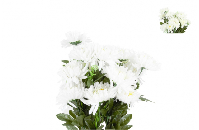 Umelá kytica chryzantéma s doplnkom x 18