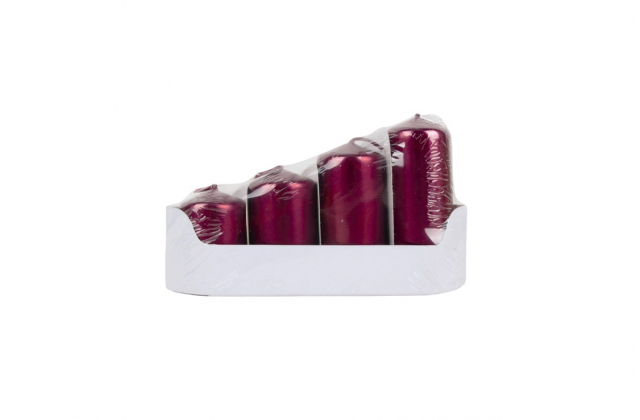 Adventná sviečka postupná 40/55-70-85-100 bordová