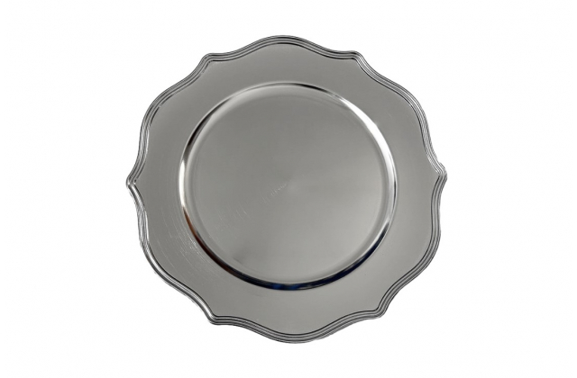 F821-002 Tanier podnos plast.strieb.