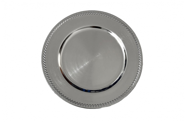 F116-002 Tanier podnos plast.strieb.