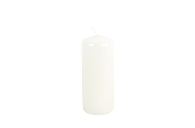 Sviečka valec 50/120 LAKIER - metal ecru