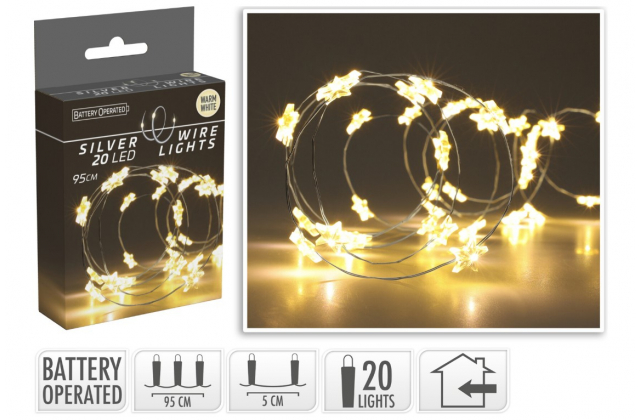 667449 TB Vian.svetla hviezd.95+10cm 20LED BAT-vnut AX9731300