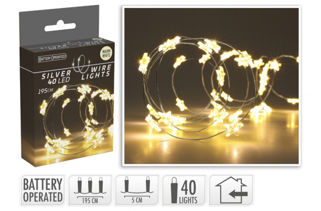 667470 TB Vian.svetla hviezd.195+10cm 40LED BAT-vnut AX9731310