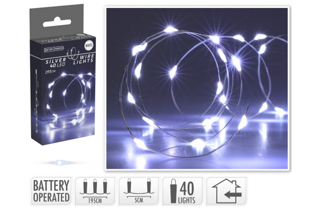 662284 SB Vian.svetla 195+10cm 40LED BAT-vnut AX9730020