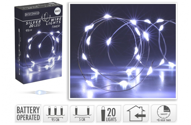 662437 SB Vian.svetla 95+10cm 20LED BAT-vnut AX9730500