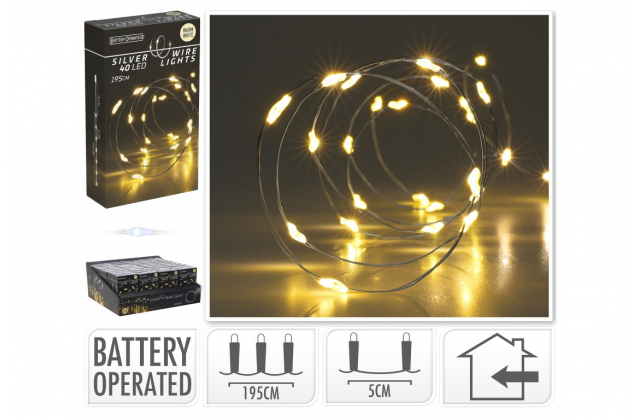 665445 TB Vian.svetla 195+10cm 40LED BAT-vnut AX9731420