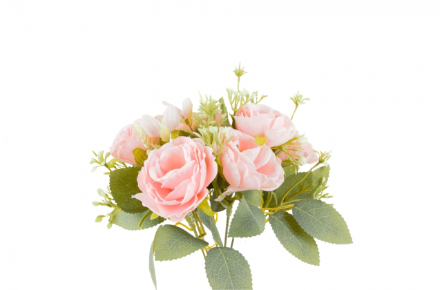 Umelá kytica ruží s doplnkom x 6