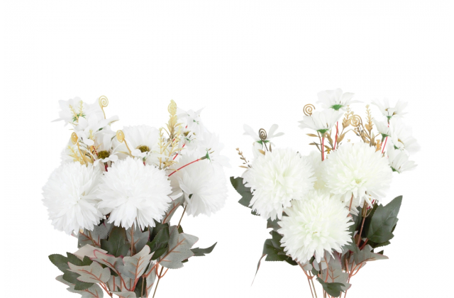 Umelá kytica chryzantéma s doplnkom x10