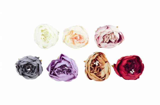  Umelé hlavy kvetov - vencovka PIVÓNIA 9 cm