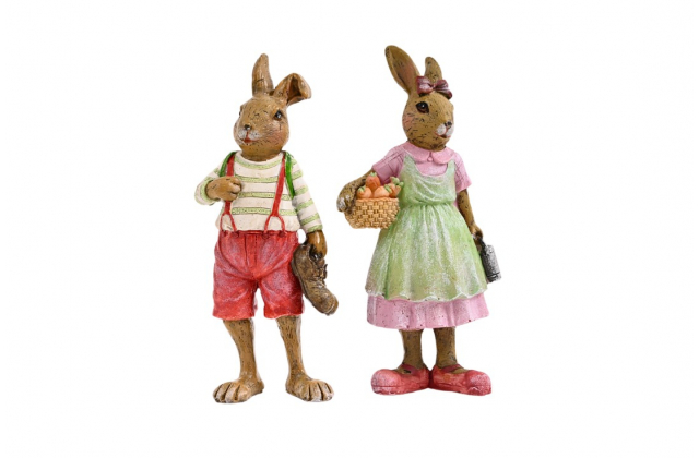 KE150A ( 2 ) Velk.zajac,zajacica polyr.