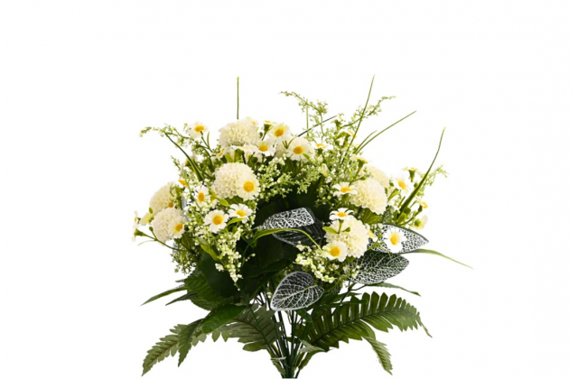 Umelá kytica georgína (Dahlia) s doplnkom x18