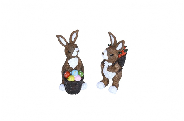 23WL001 ( 2 ) Velk.zajac s kosikom ker.