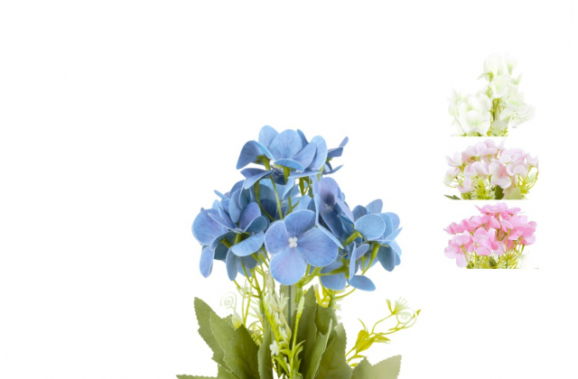 Umelá kytica hortenzia x 5