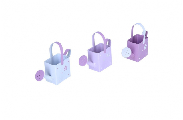 Mini dekoračná krhla fialovo-biela 976703,TOP207