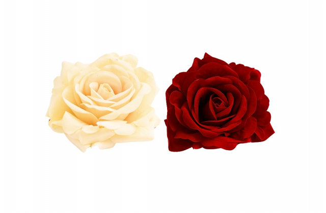  Umelé hlavy kvetov - vencovka RUŽA ZAMATOVÁ (bal.6) CH070 