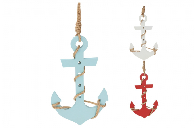 Drevená závesná dekorácia ANCHOR DH9250680