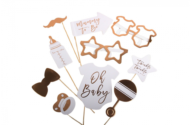 Foto papierové rekvizity BABY SHOWER (1bal.) 23BAL011