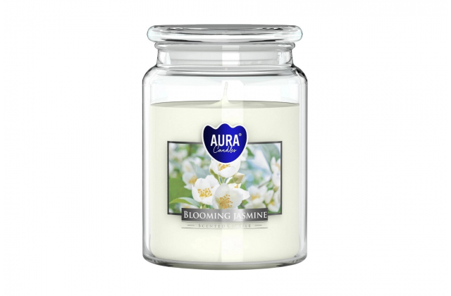 Veľká sviečka v skle s vrchnákom Blooming jasmine SND99-169 