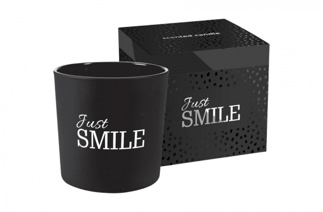 Vonná sviečka skle s dvoma knôtmi JUST SMILE SN100m-274