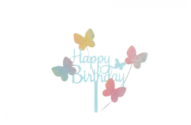 Tortový zápich - Happy Birthday (1.bal) A7686