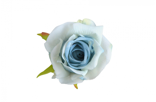 Umelé hlavy kvetov - vencovka ruža light blue A7359-5