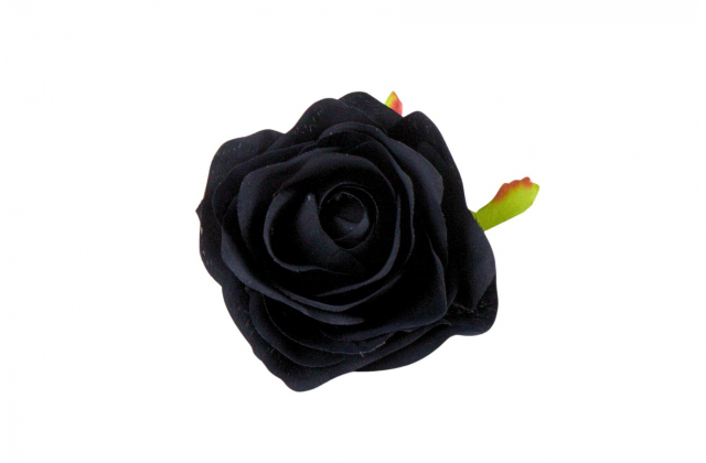 Umelé hlavy kvetov - vencovka ruža čierna A7363-8