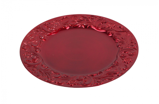 Klubový tanier červený A8477 