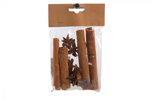 Sušená dekorácia škorica, aníz (1bal.) CV34601