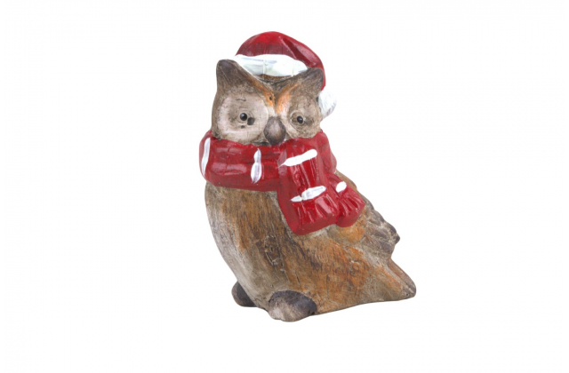 Vianočná dekorácia sova VAN051 