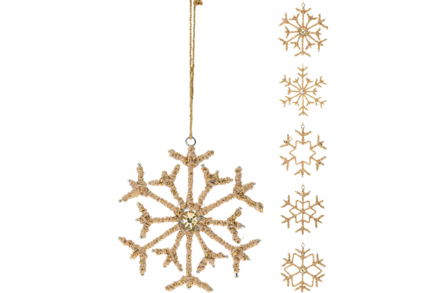 668323 Vianočná vločka juta 10cm A62100510