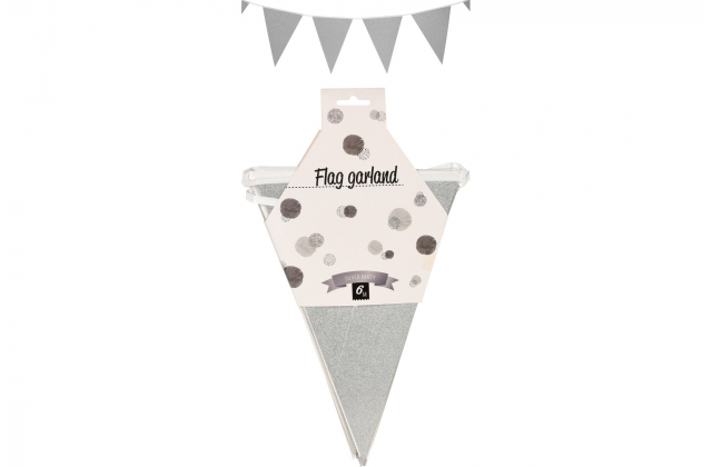 568791 Party girlanda 6m strieborná 491020490