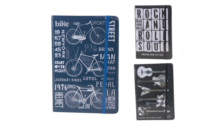 Zápisník ROCK, BIKE, GUITAR A7131 