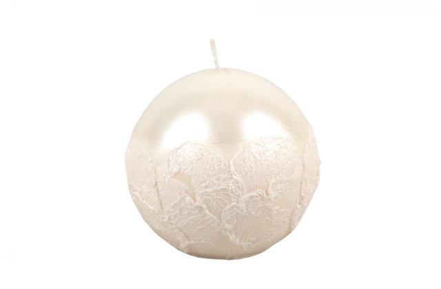 Sviečka guľatá 80 Lawa 1/2 metal ecru