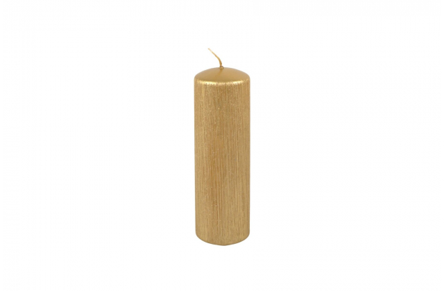 Sviečka valec George 50/120 metal zlatá
