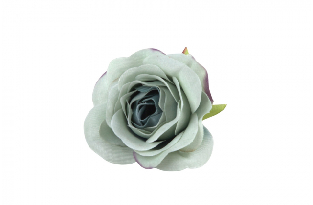 Umelé hlavy kvetov - vencovka ruža mini zeleno-modrá A7373-7