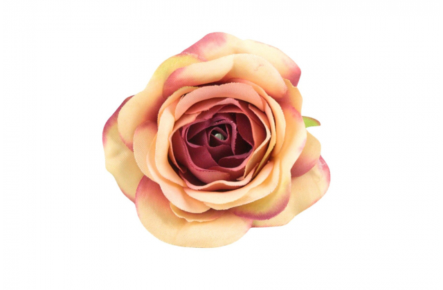  Umelé hlavy kvetov - vencovka ruža mini ružovo oranžová A7373-8