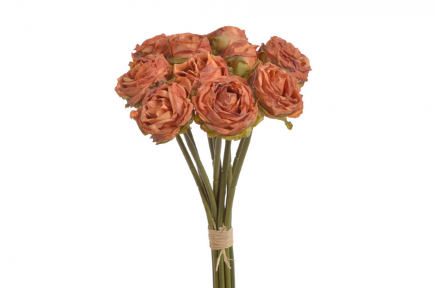  Umelá kytička sušená ruža x 10 81CAN2018A21-05 