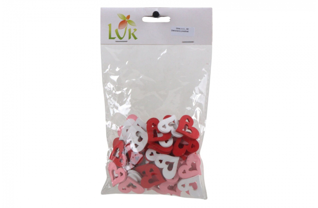 Dekoračné drevené srdiečka (1bal.) HT22A-146