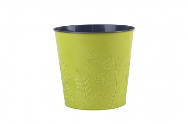 Plechový obal / dekoračné vedro zelené MHH026