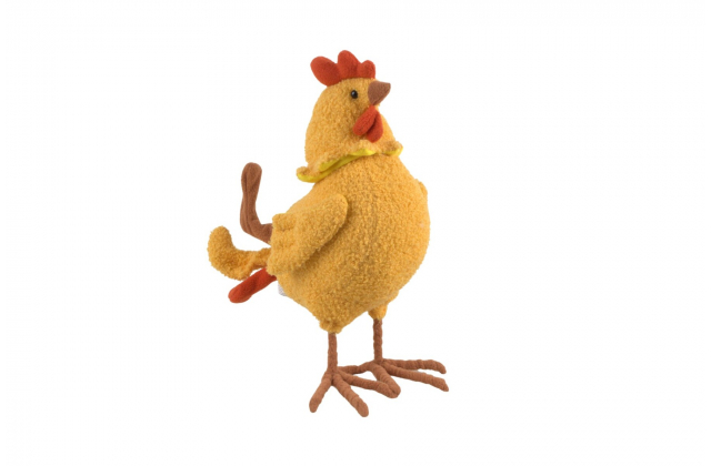 Veľkonočná dekorácia textilná sliepka / kohút CZH023