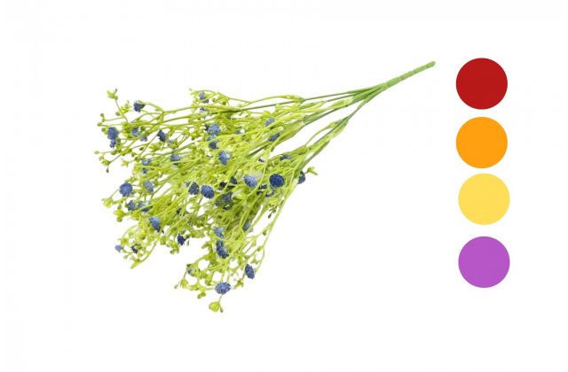 Umelá kytica gypsophila x 7 CV31709-mix 