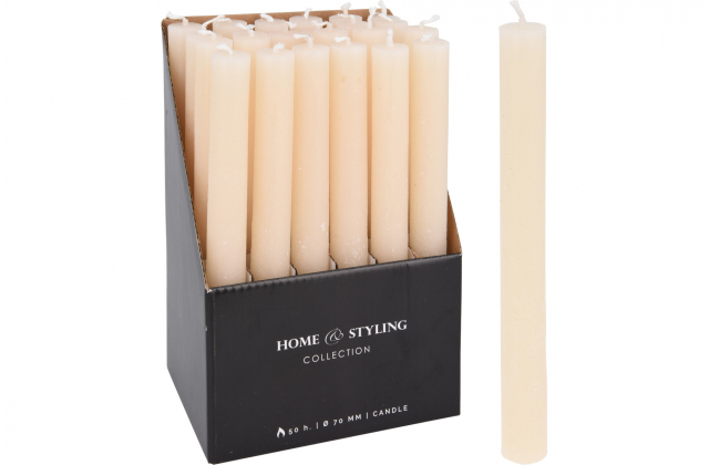 132435 Sviečka stolová / kónická 20cm krémová ACB100300