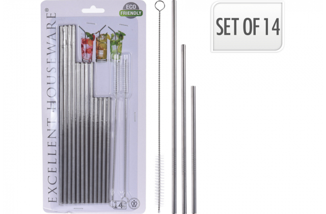 591631 Kovová slamka s kefkou (1bal.) CY5654550