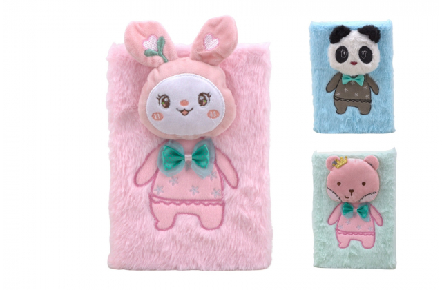 Huňatý zápisník A9219 -MIX