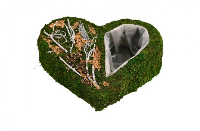  Machové srdce s otvorom FD014 