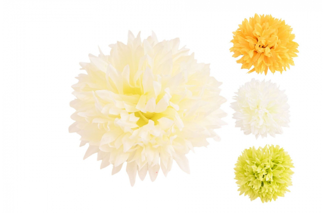 Umelé hlavy kvetov - vencovka Chryzantema ZH027-MIX