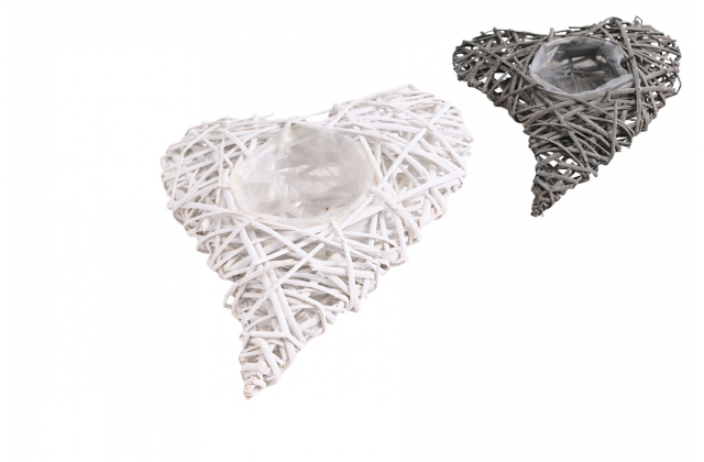 Obal prútený srdce ZD13716A,B 